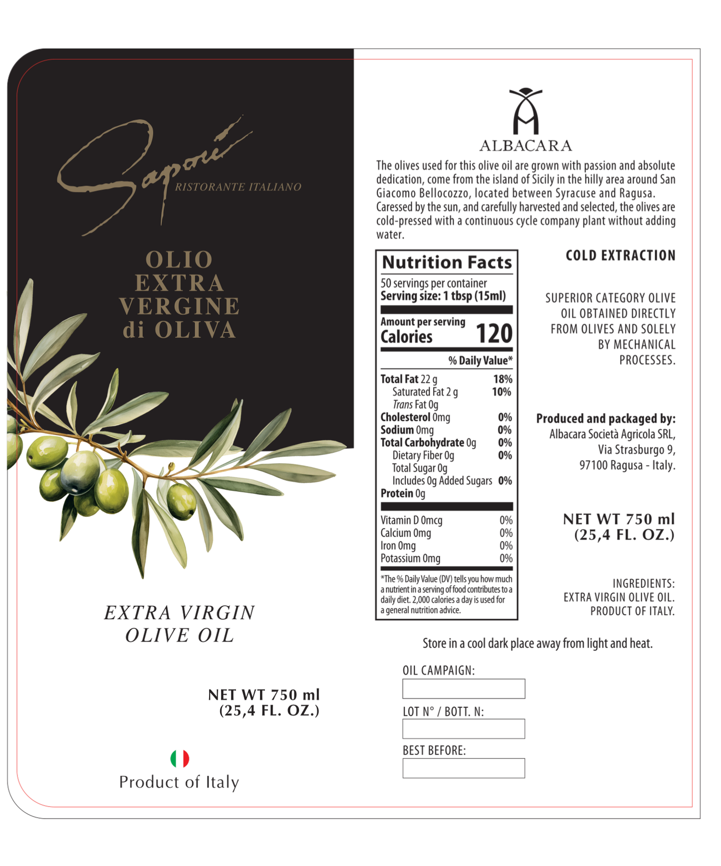 Superior Extra Virgin Olive Oil